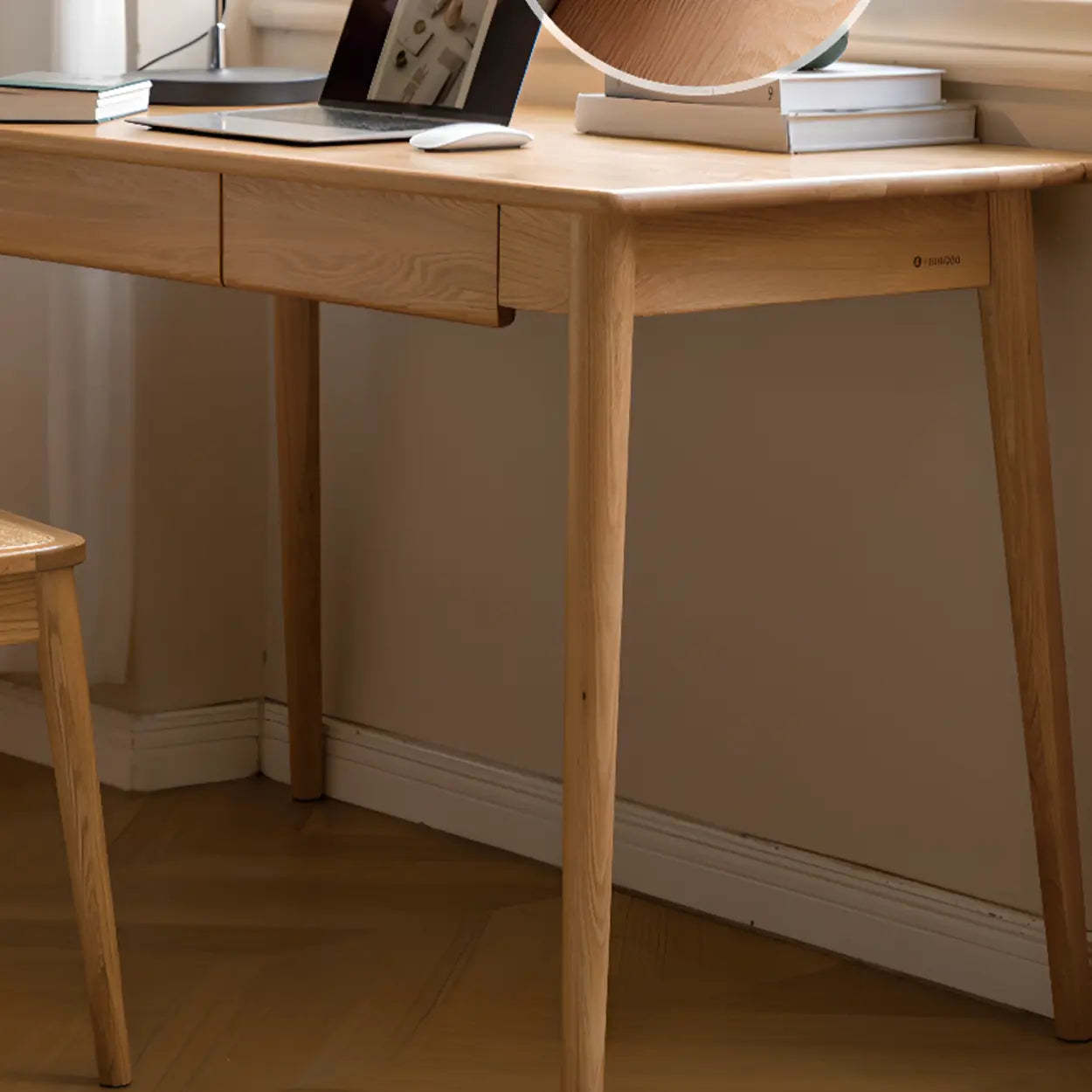 Wood Computer Desk with Drawers
