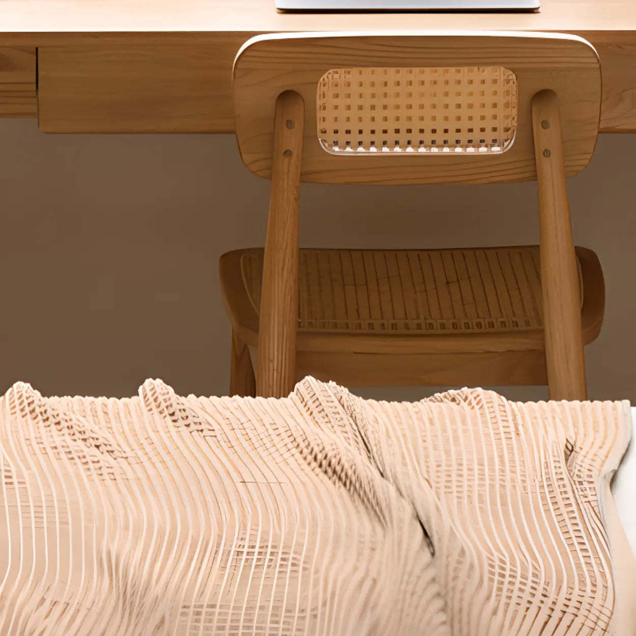 Wood Computer Desk with Drawers