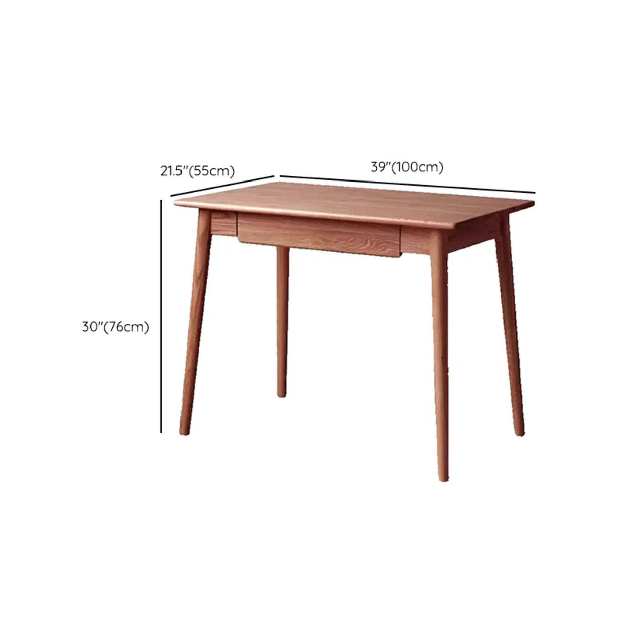 Wood Computer Desk with Drawers