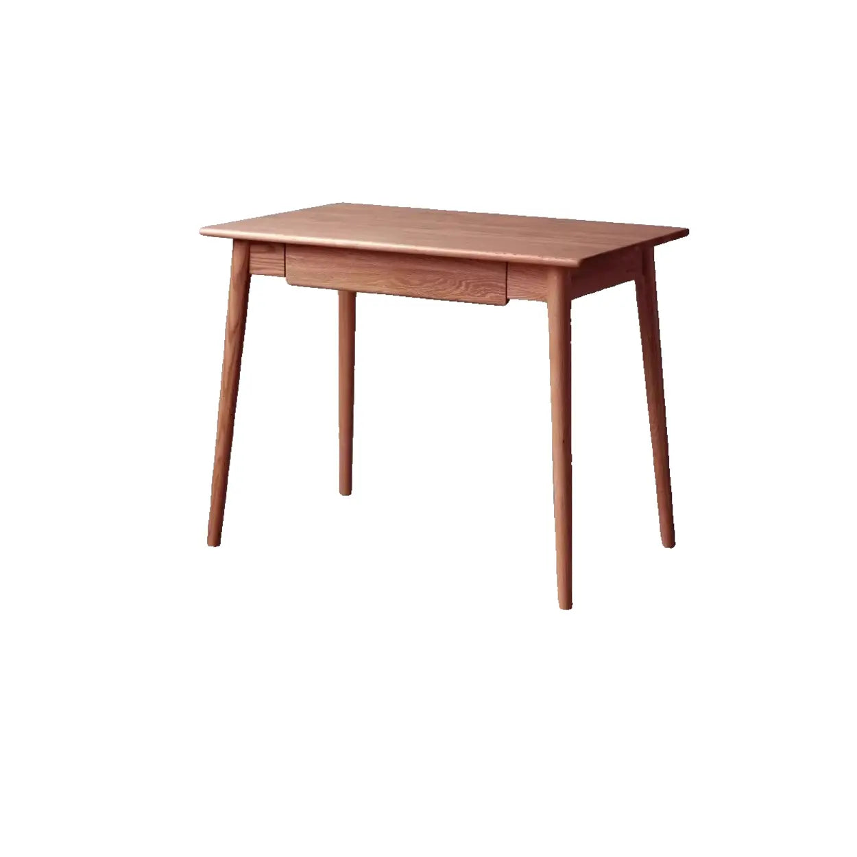Wood Computer Desk with Drawers — Natural / Table Only