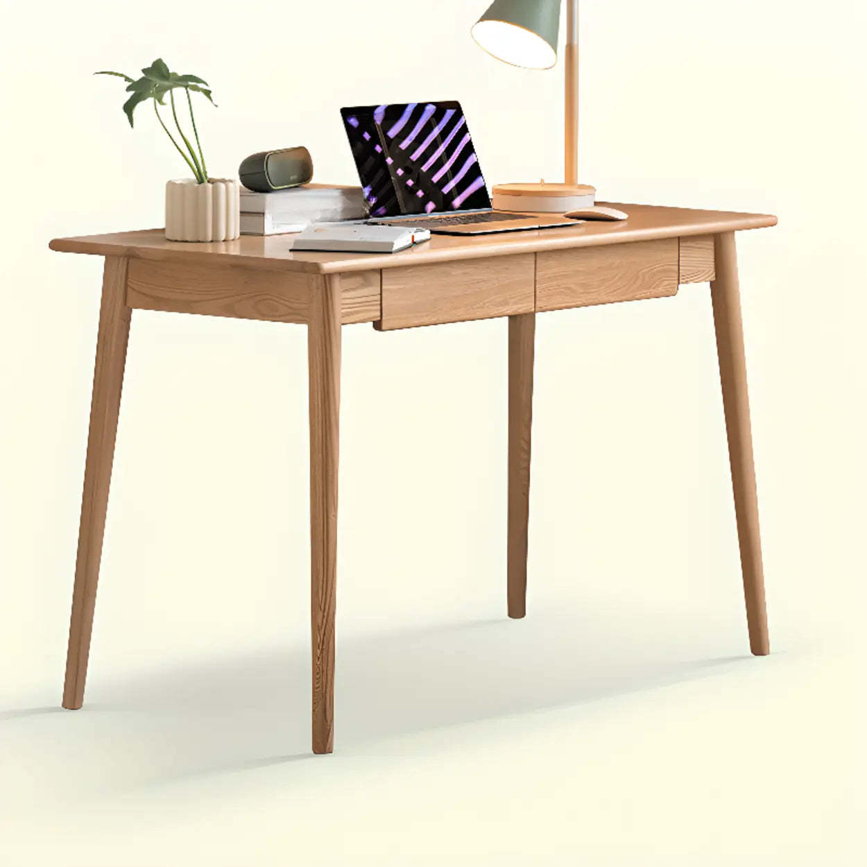 Wood Computer Desk with Drawers
