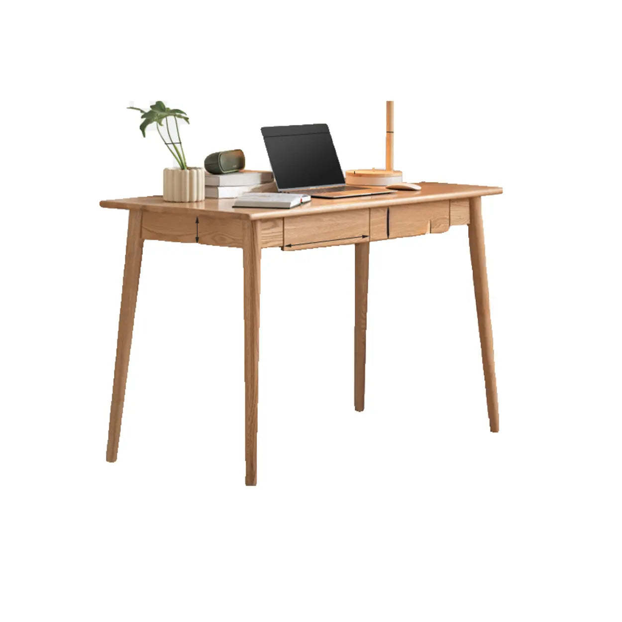 Wood Computer Desk with Drawers