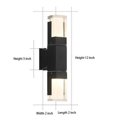 Outdoor Wall Up/Downlight Waterproof Garage Exterior Wall Lights-Lighom