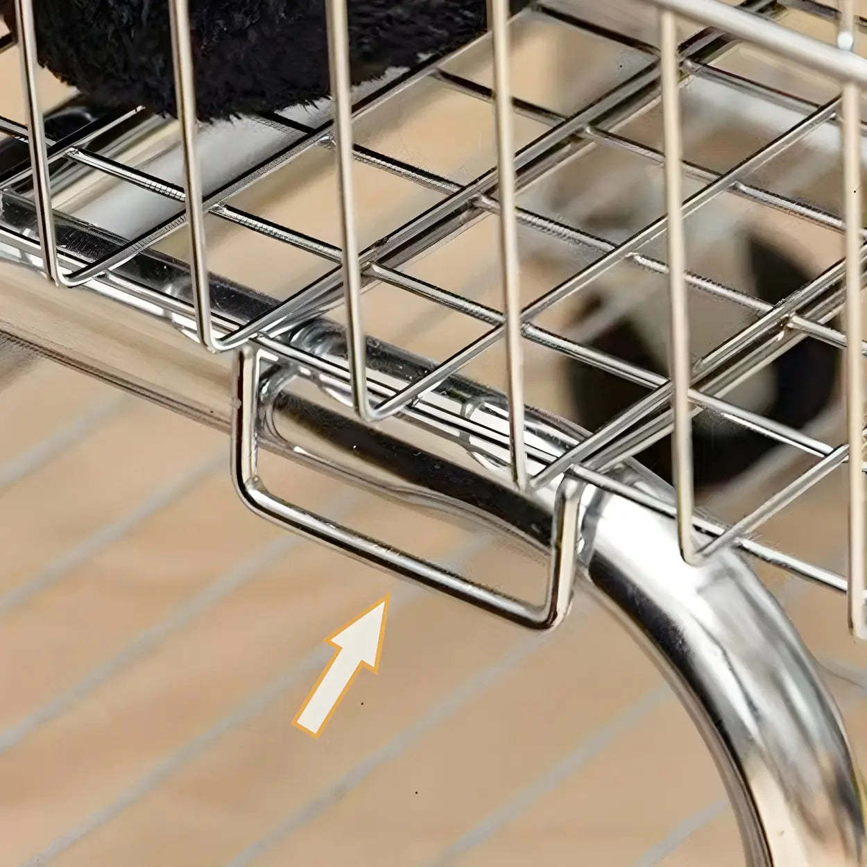 Silver Steel Shelf Wheeled Coat Rack with Basket
