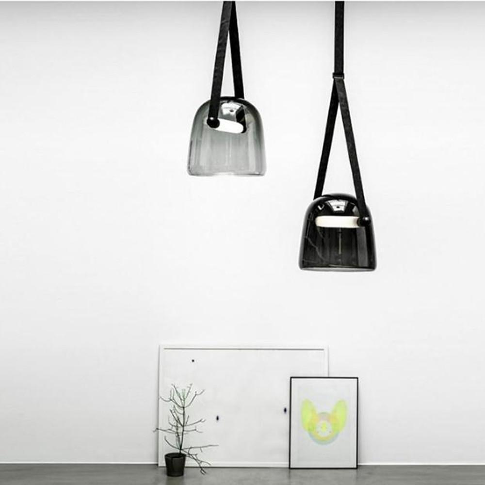 Glass Metal LED Industrial Kitchen Island Pendant