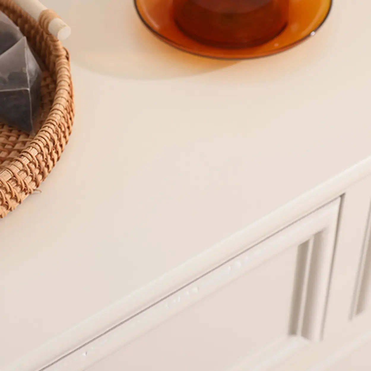 Classic Rectangular Black Wood Storage Console Table