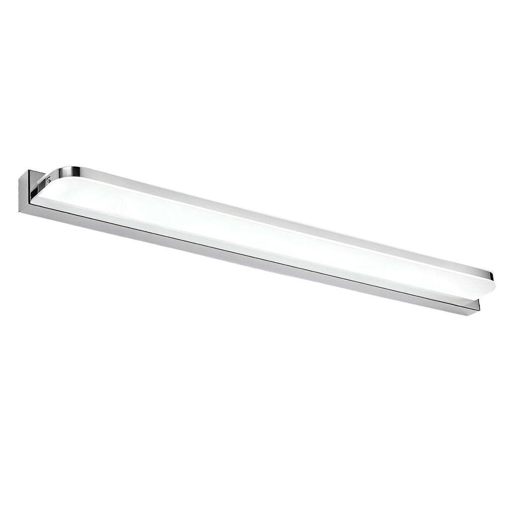 LED Bathroom Vanity Light with Wall-Mounted Panel and Polished Iron Trim-Lighom