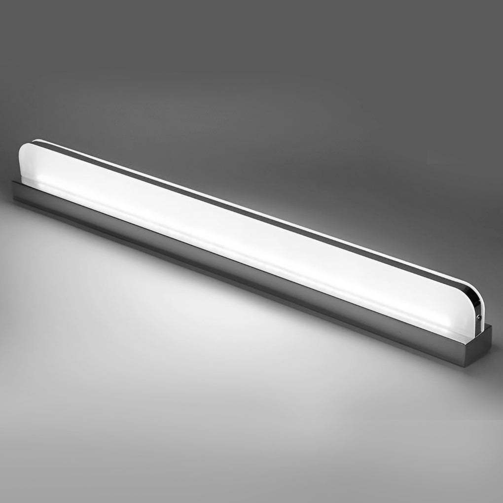 LED Bathroom Vanity Light with Wall-Mounted Panel and Polished Iron Trim-Lighom