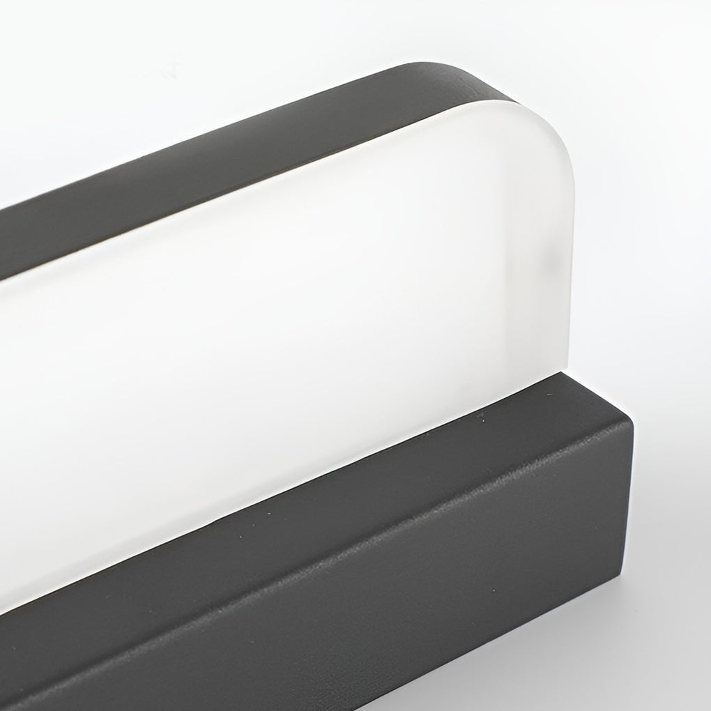 LED Bathroom Vanity Light with Wall-Mounted Panel and Polished Iron Trim-Lighom