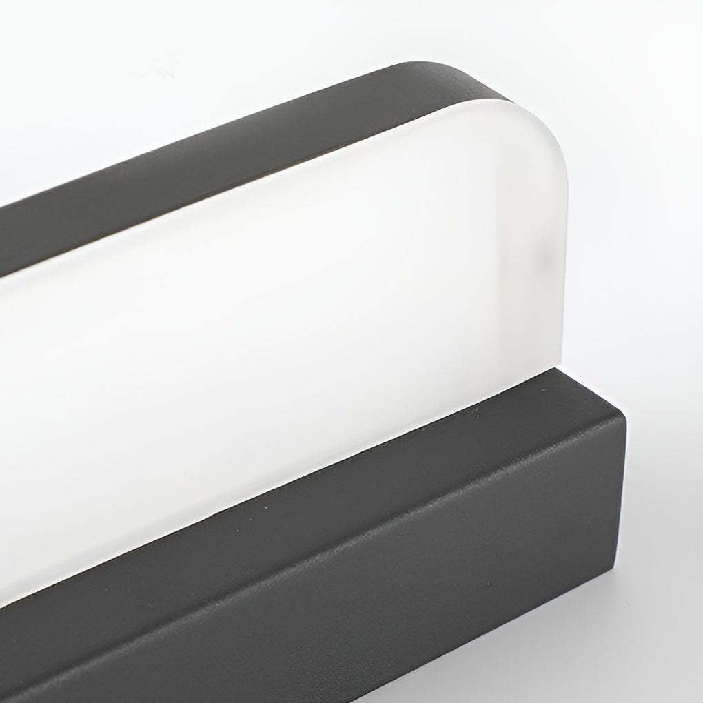 LED Bathroom Vanity Light with Wall-Mounted Panel and Polished Iron Trim-Lighom