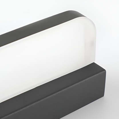 LED Bathroom Vanity Light with Wall-Mounted Panel and Polished Iron Trim-Lighom