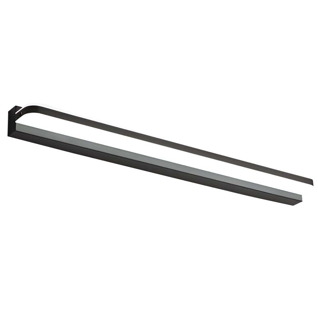 LED Bathroom Vanity Light with Wall-Mounted Panel and Polished Iron Trim-Lighom