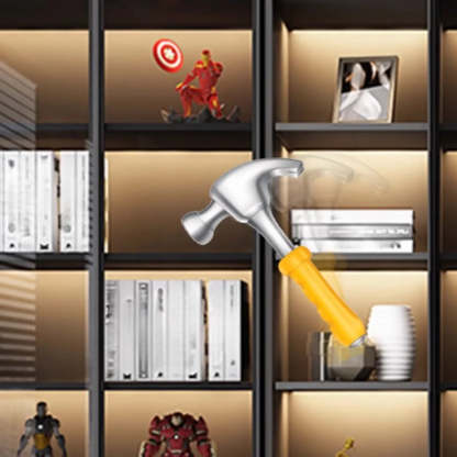 Black Metal Multi-Shelf Display Cabinet — 2