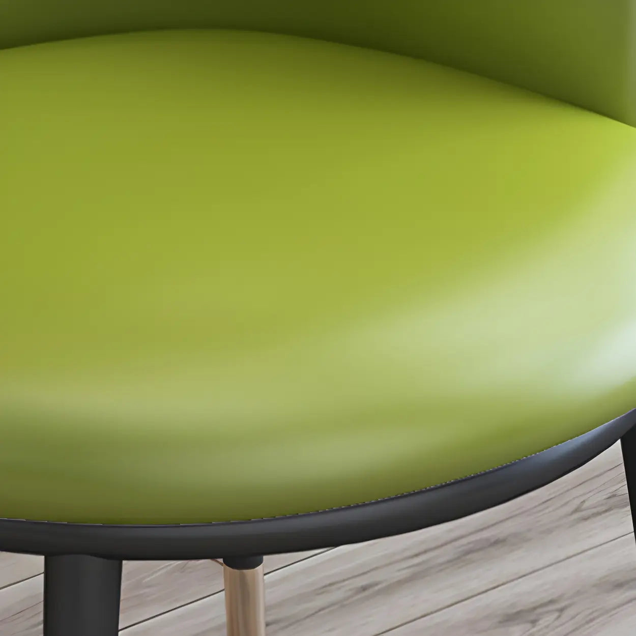 Stylish Green Compact Task Chair — Fluorescent Yellow / 4 Piece Set