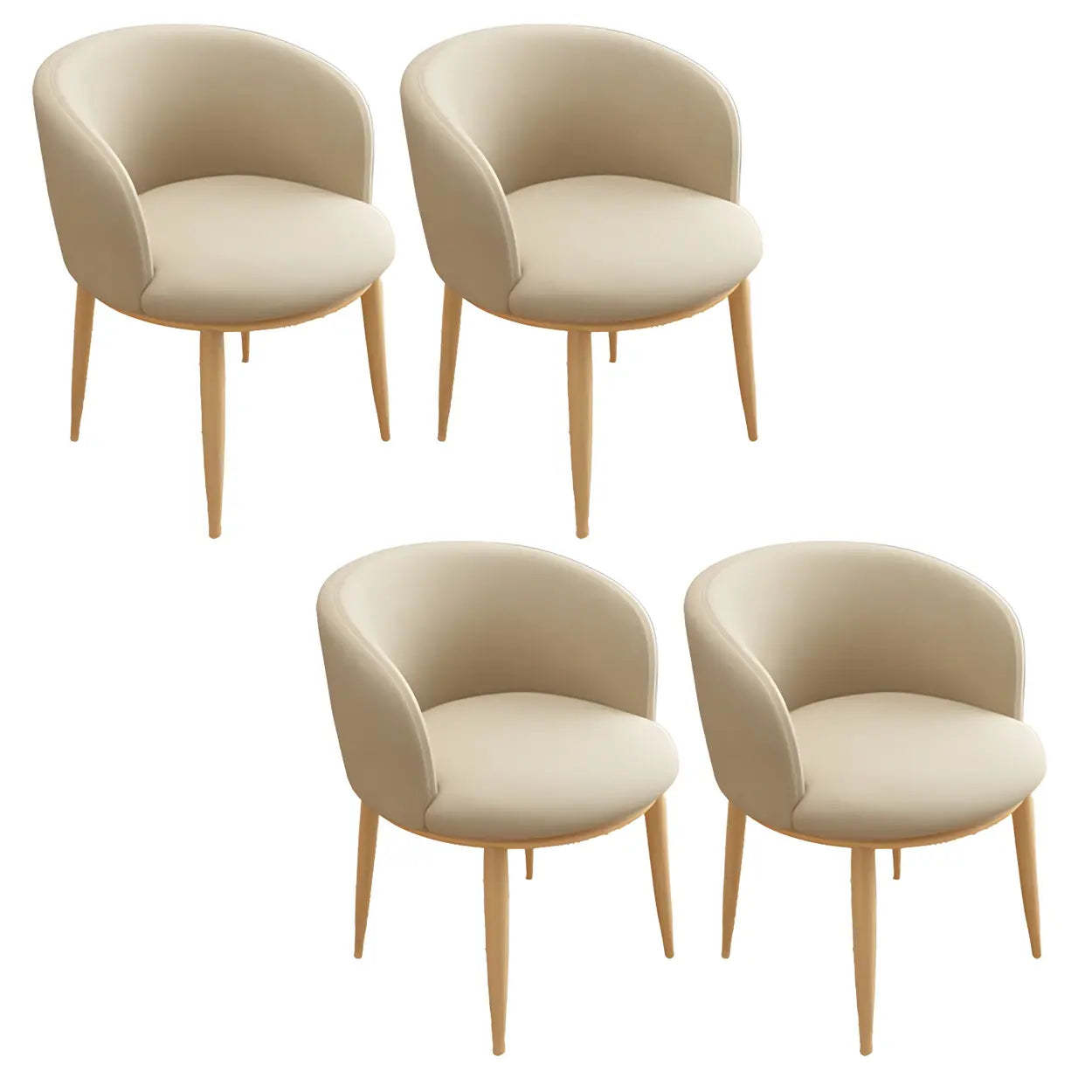 Stylish Green Compact Task Chair — White / 2 Piece Set