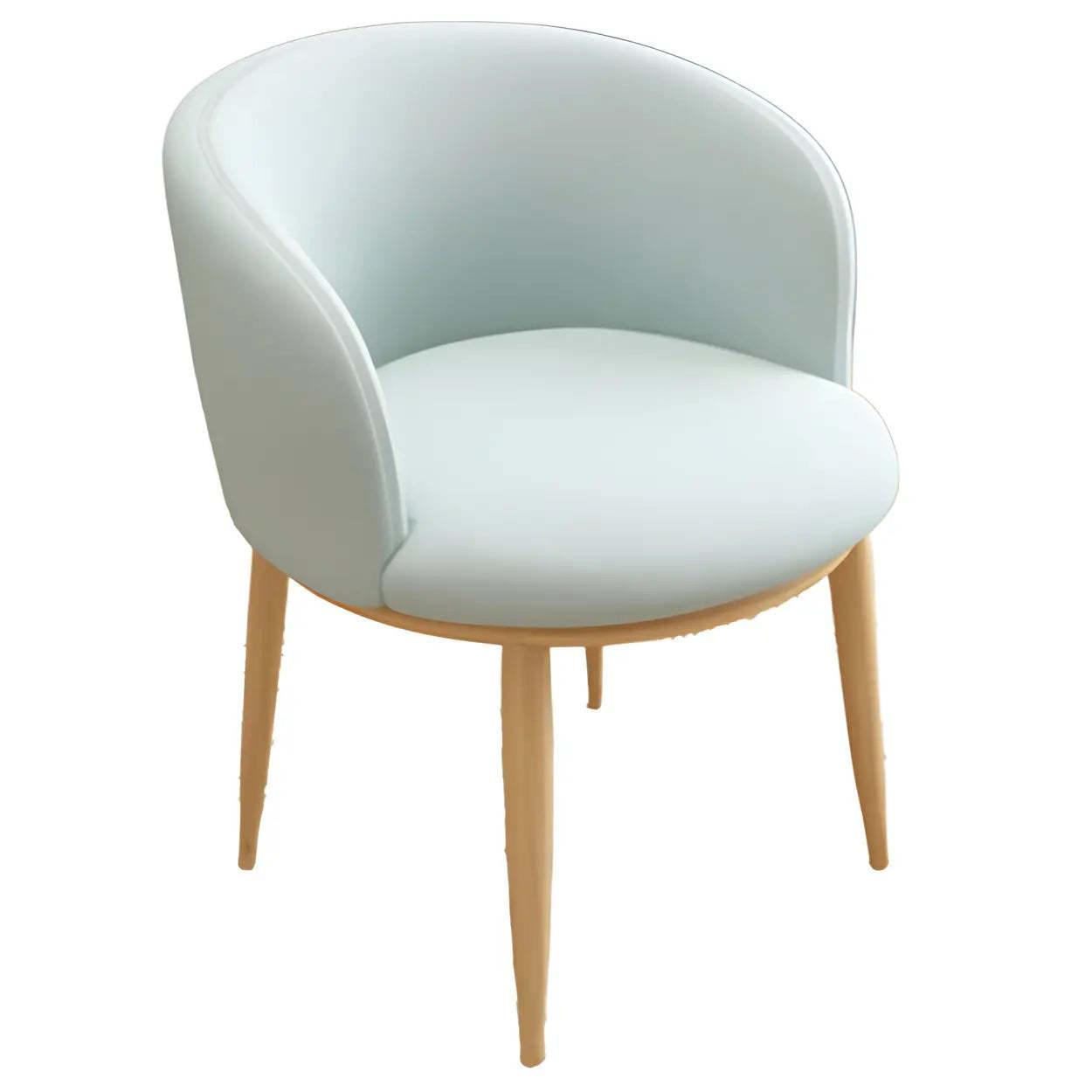 Stylish Green Compact Task Chair — Lake Blue / 4 Piece Set