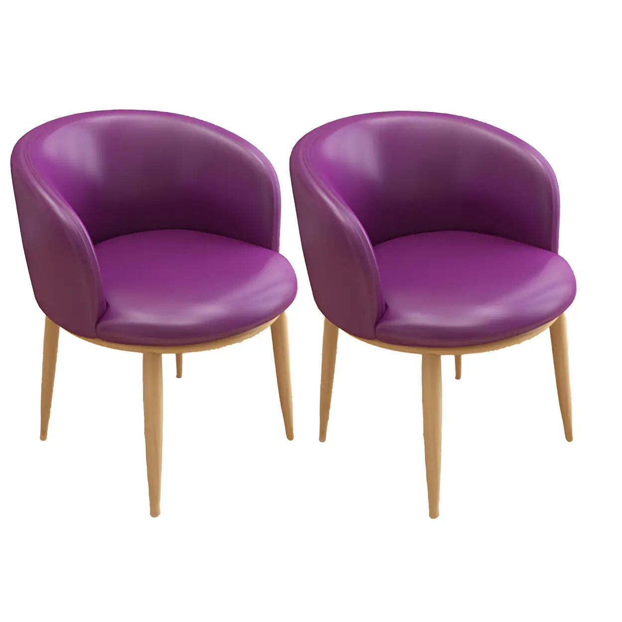Stylish Green Compact Task Chair — Purple / 2 Piece Set