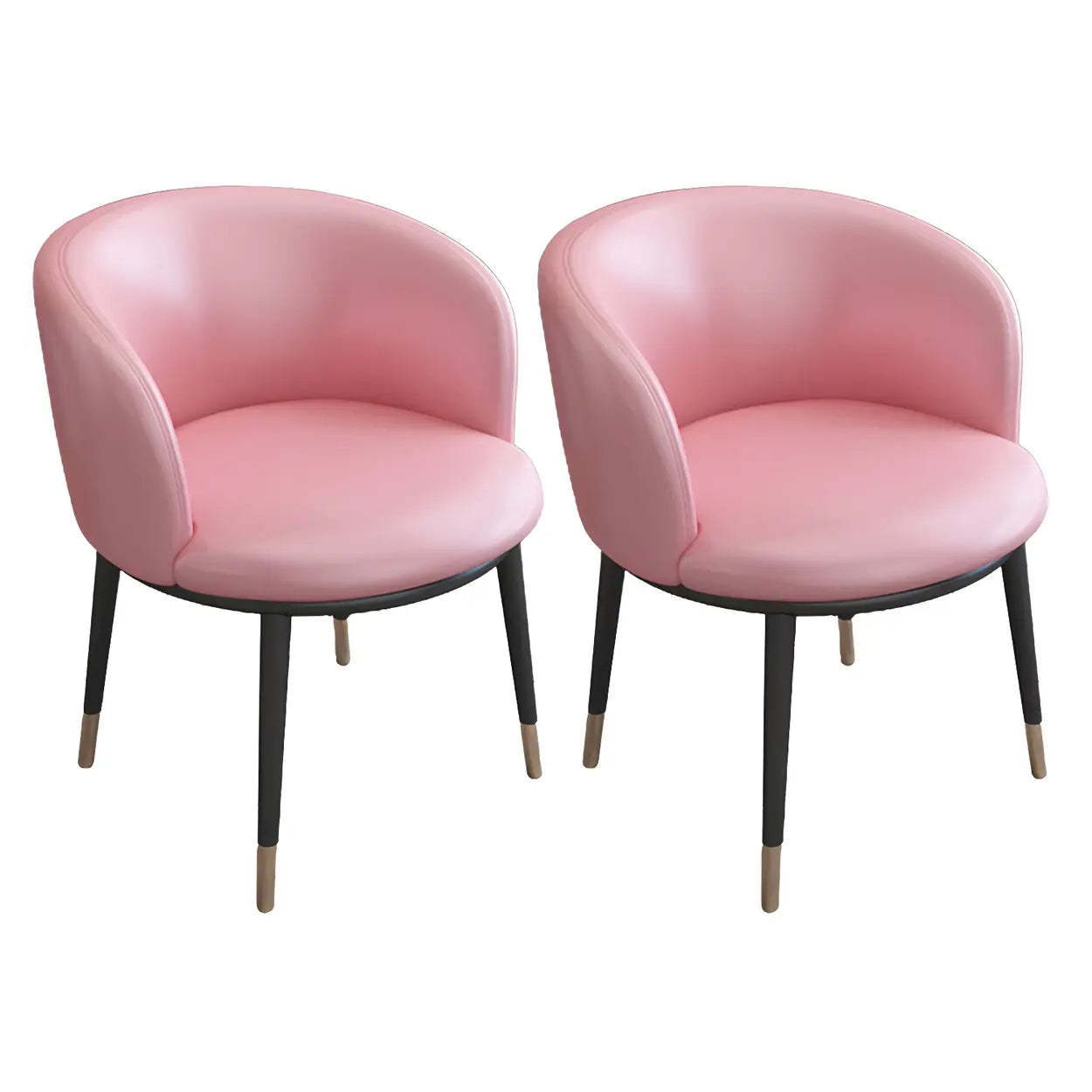 Stylish Green Compact Task Chair — Rose Pink / 4 Piece Set