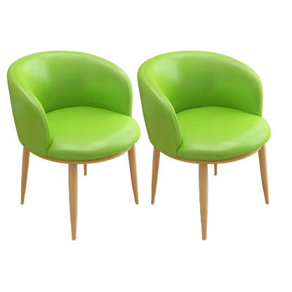 Stylish Green Compact Task Chair — Pinkish Red / 4 Piece Set