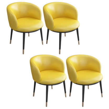 Stylish Green Compact Task Chair — Dark Blue / 4 Piece Set