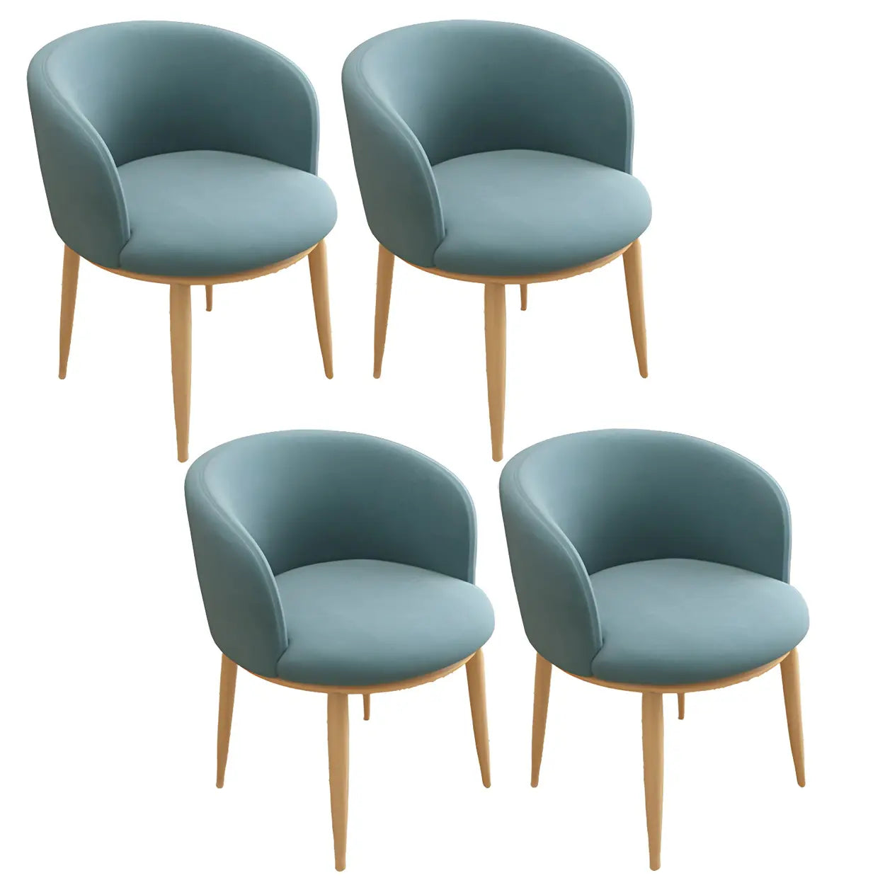 Stylish Green Compact Task Chair — Dark Gray / 2 Piece Set