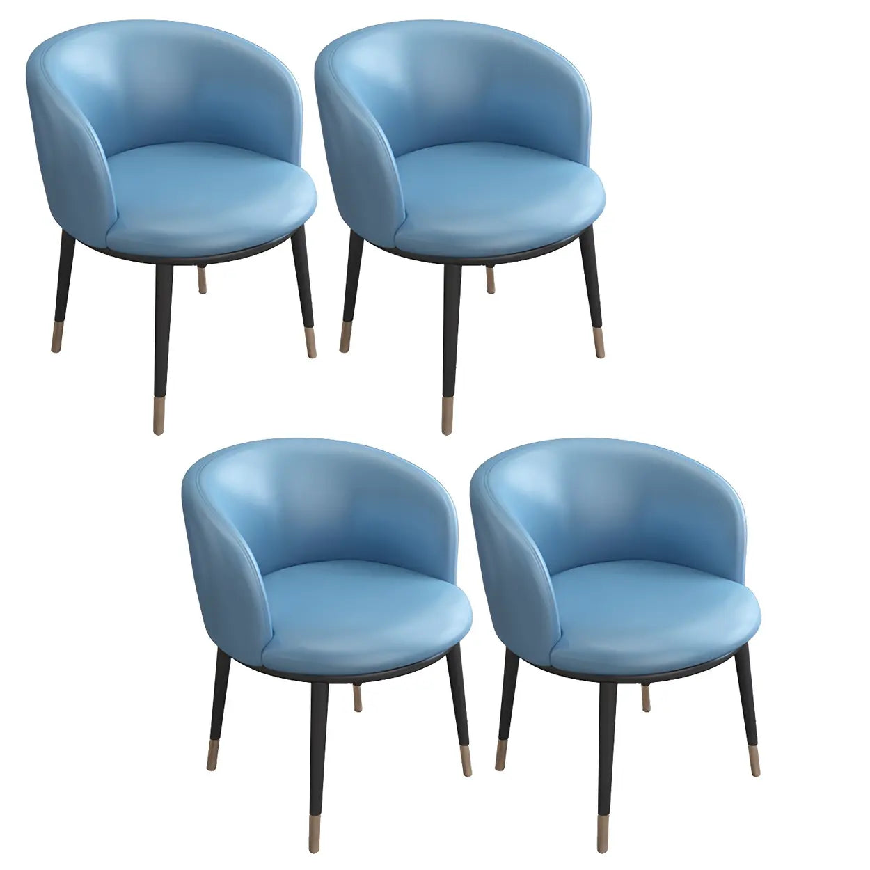 Stylish Green Compact Task Chair — Light Gray / 1 Piece