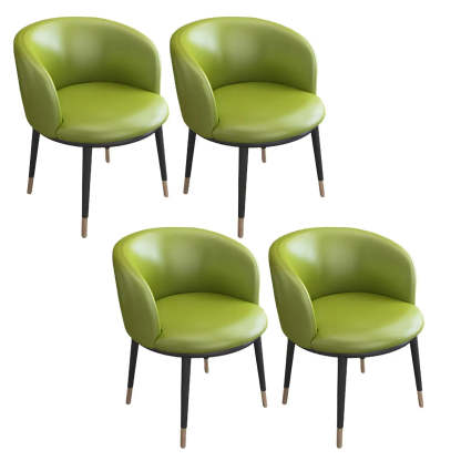 Stylish Green Compact Task Chair — Light Gray / 2 Piece Set