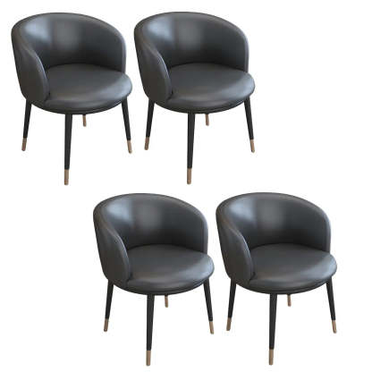 Stylish Green Compact Task Chair — Light Blue / 4 Piece Set