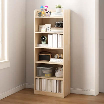 Stylish Natural Wood Small Rectangular Bookcase