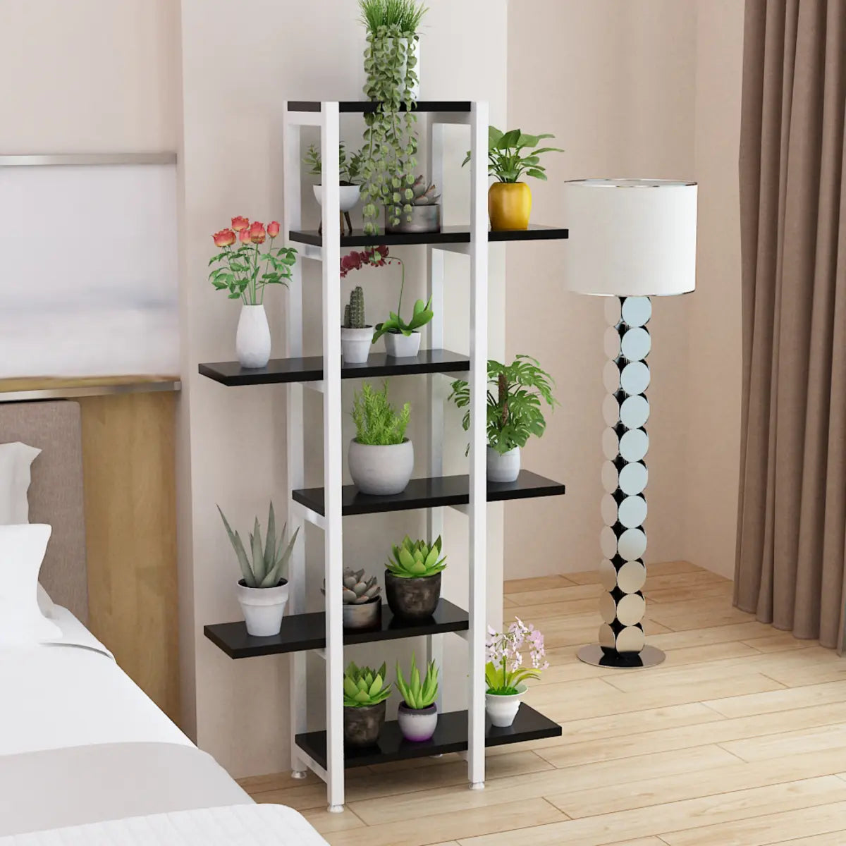 Stylish Rectangle Wood Indoor Plant Stand