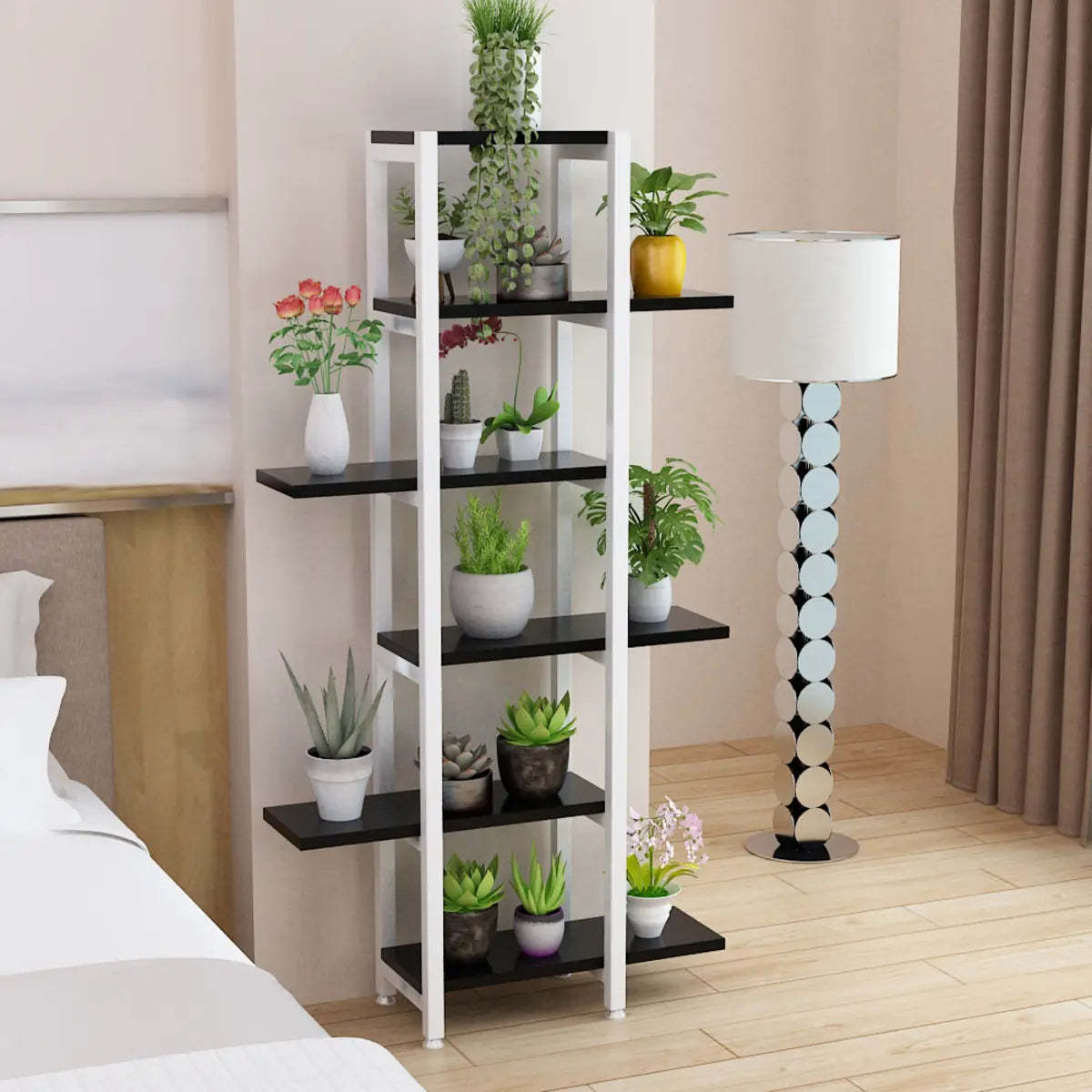 Stylish Rectangle Wood Indoor Plant Stand
