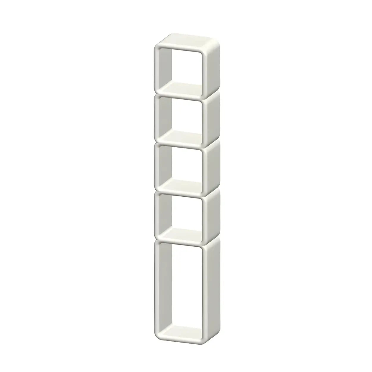 White Square Open Curio Display Cabinet