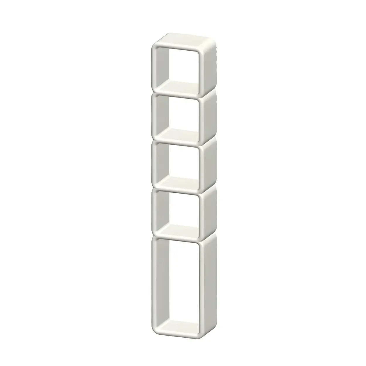 White Square Open Curio Display Cabinet