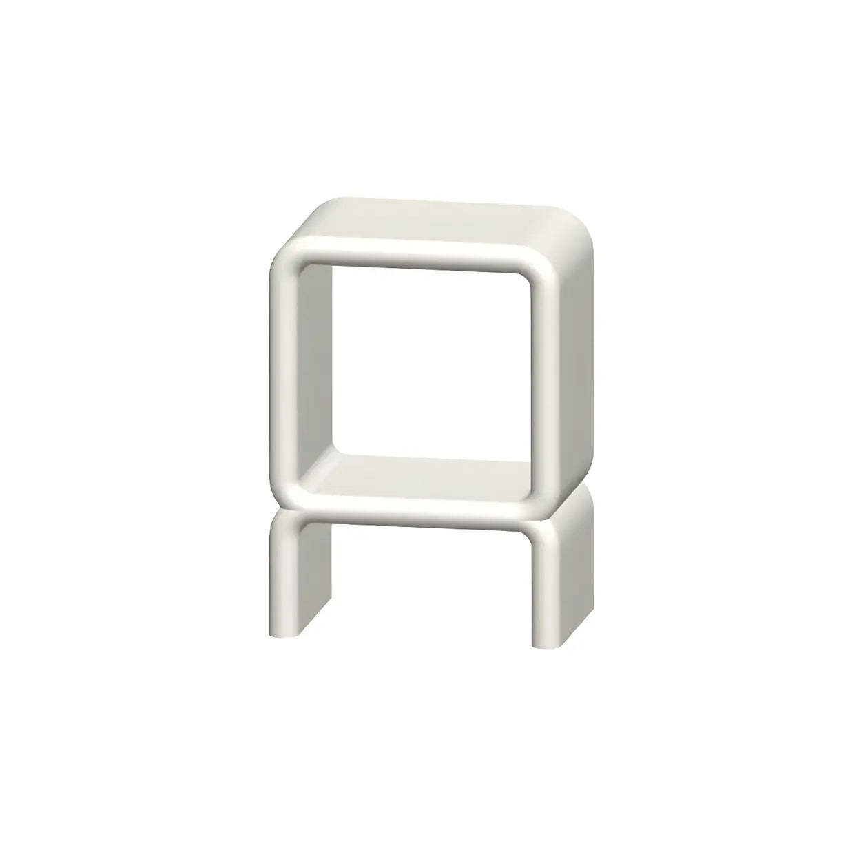 Modern open storage white wine cabinets — 18" L x 12" W x 25" H / 1-Shelf