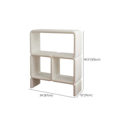 White Square Open Curio Display Cabinet