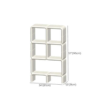White Square Open Curio Display Cabinet
