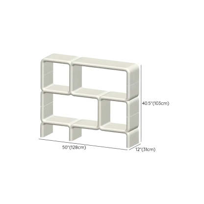 White Square Open Curio Display Cabinet