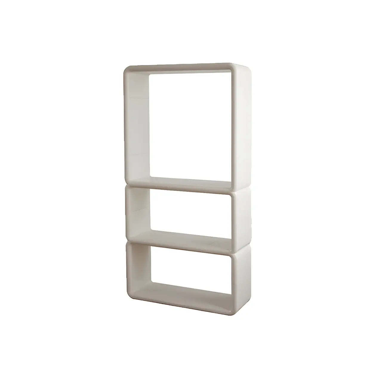 White Square Open Curio Display Cabinet — 3