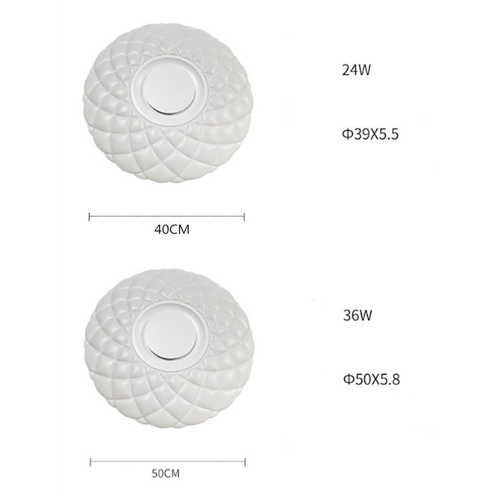 Metal Acrylic Flush Mount Ceiling Light Dimmable Unique LED Light-Lighom
