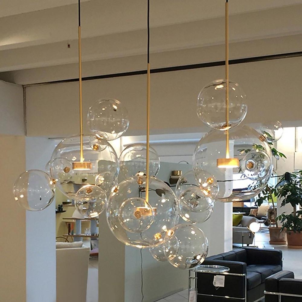 Globe Bubble Glass Pendant Light Modern Pendant Lighting-Lighom