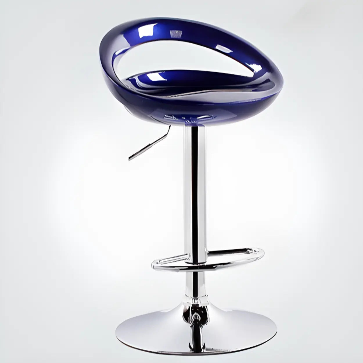 Adjustable Swivel Bucket Bar Stool — Orange