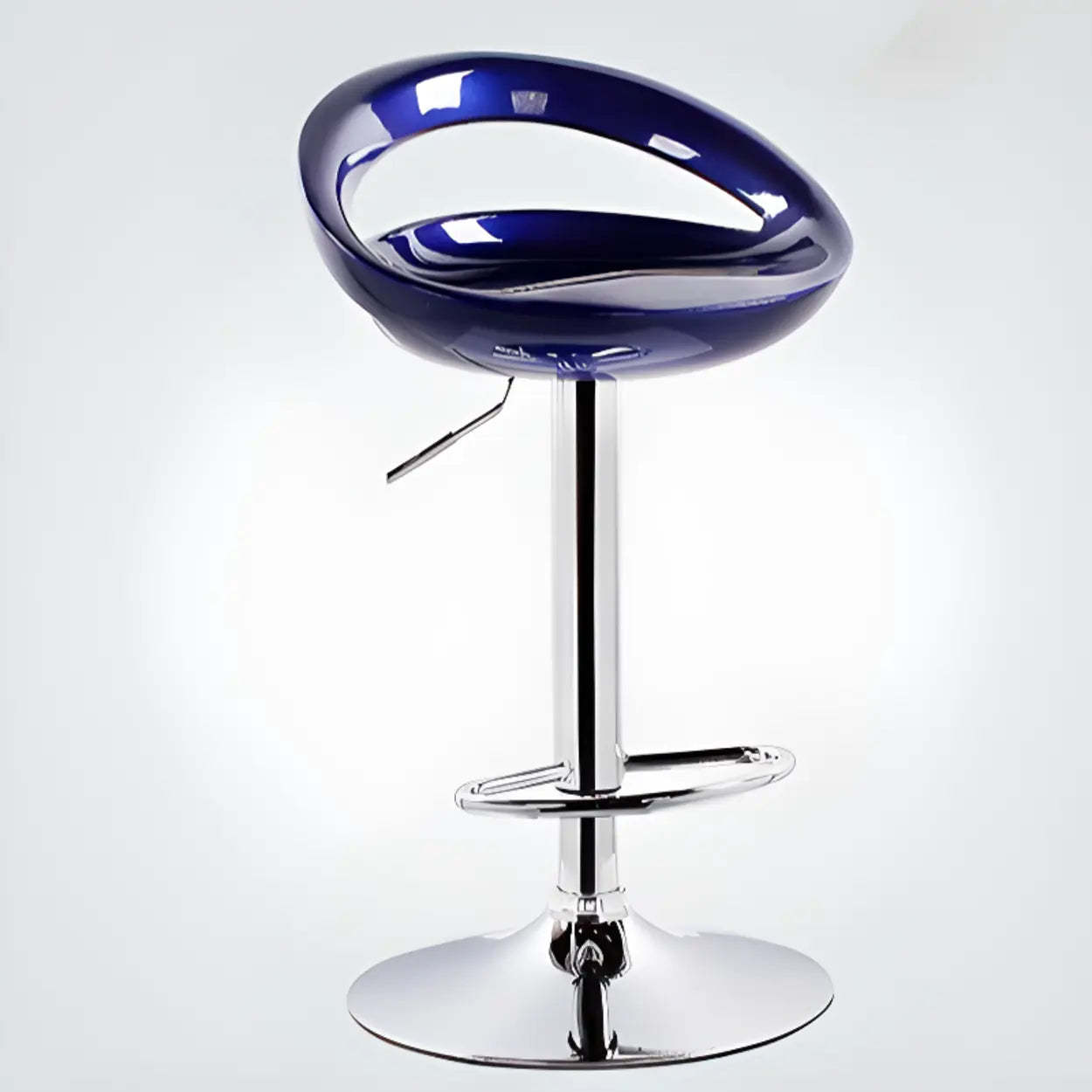 Adjustable Swivel Bucket Bar Stool — Orange