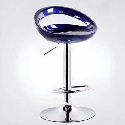 Adjustable Swivel Bucket Bar Stool — Orange