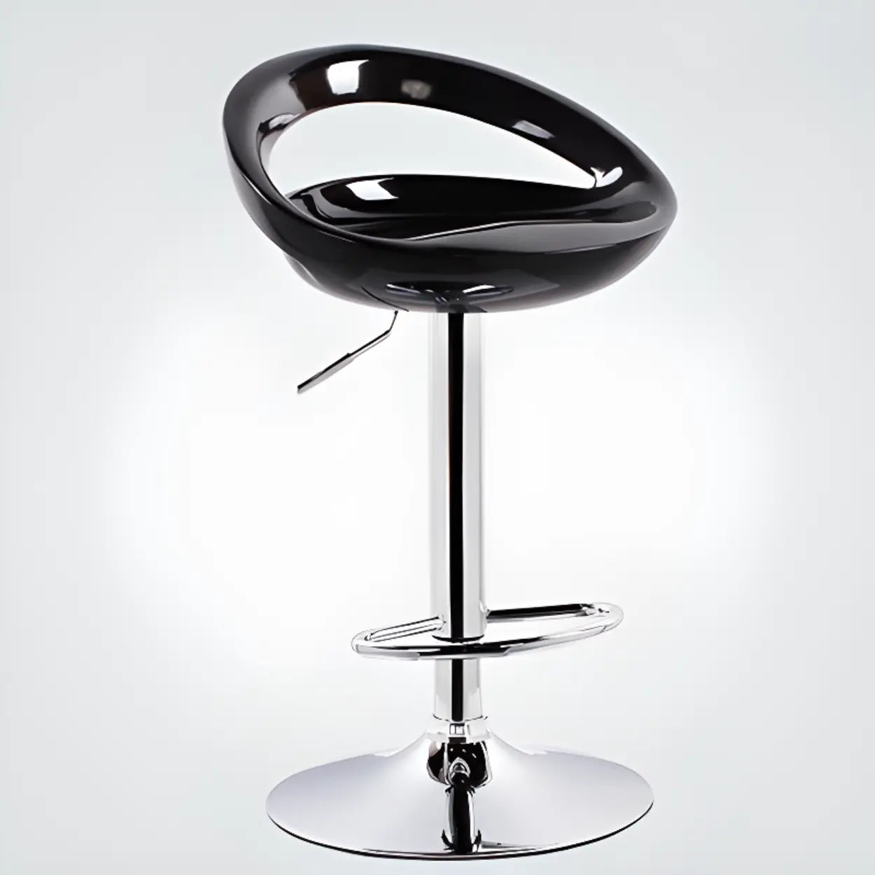 Adjustable Swivel Bucket Bar Stool — Sky Blue