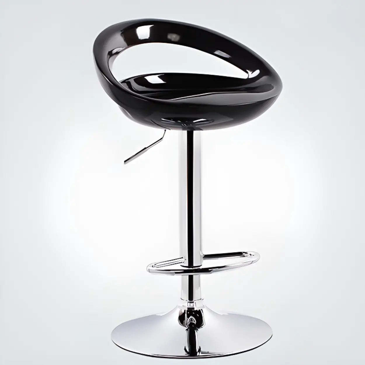 Adjustable Swivel Bucket Bar Stool — Sky Blue