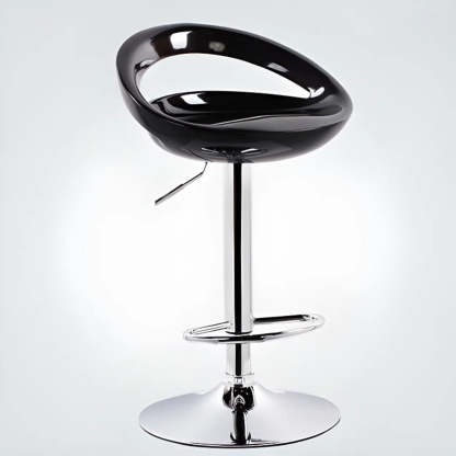 Adjustable Swivel Bucket Bar Stool — Sky Blue