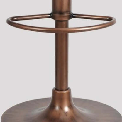 Swivel Leather Bucket Bar Stool with Back