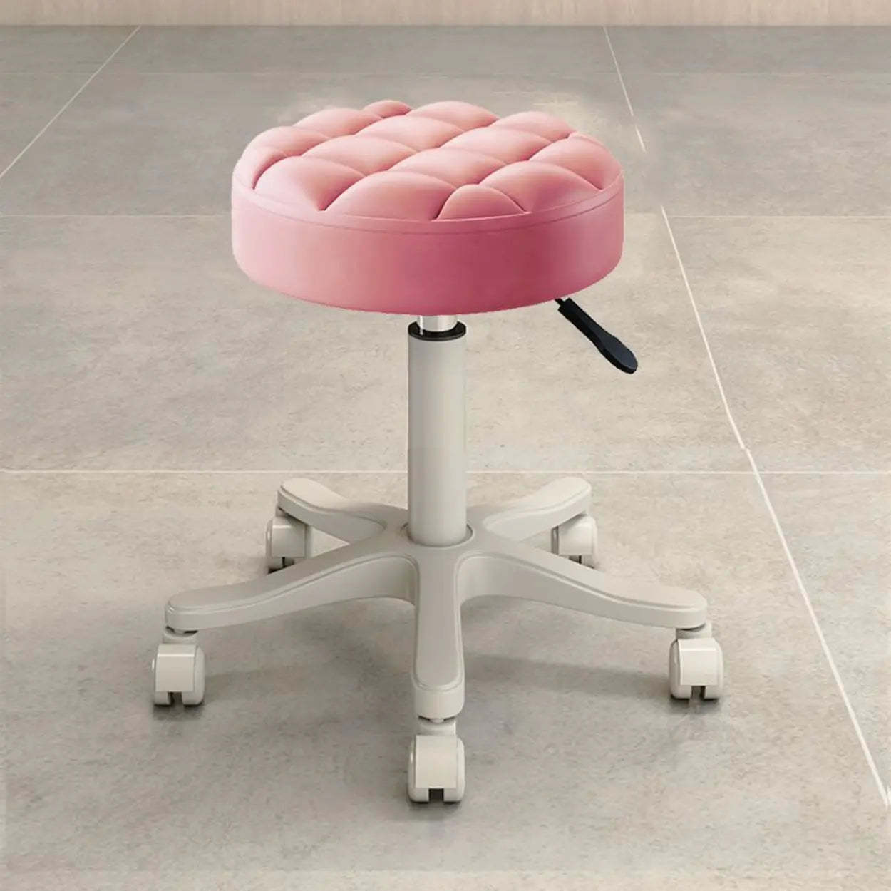 Gray modern wheels round bar & counter stools