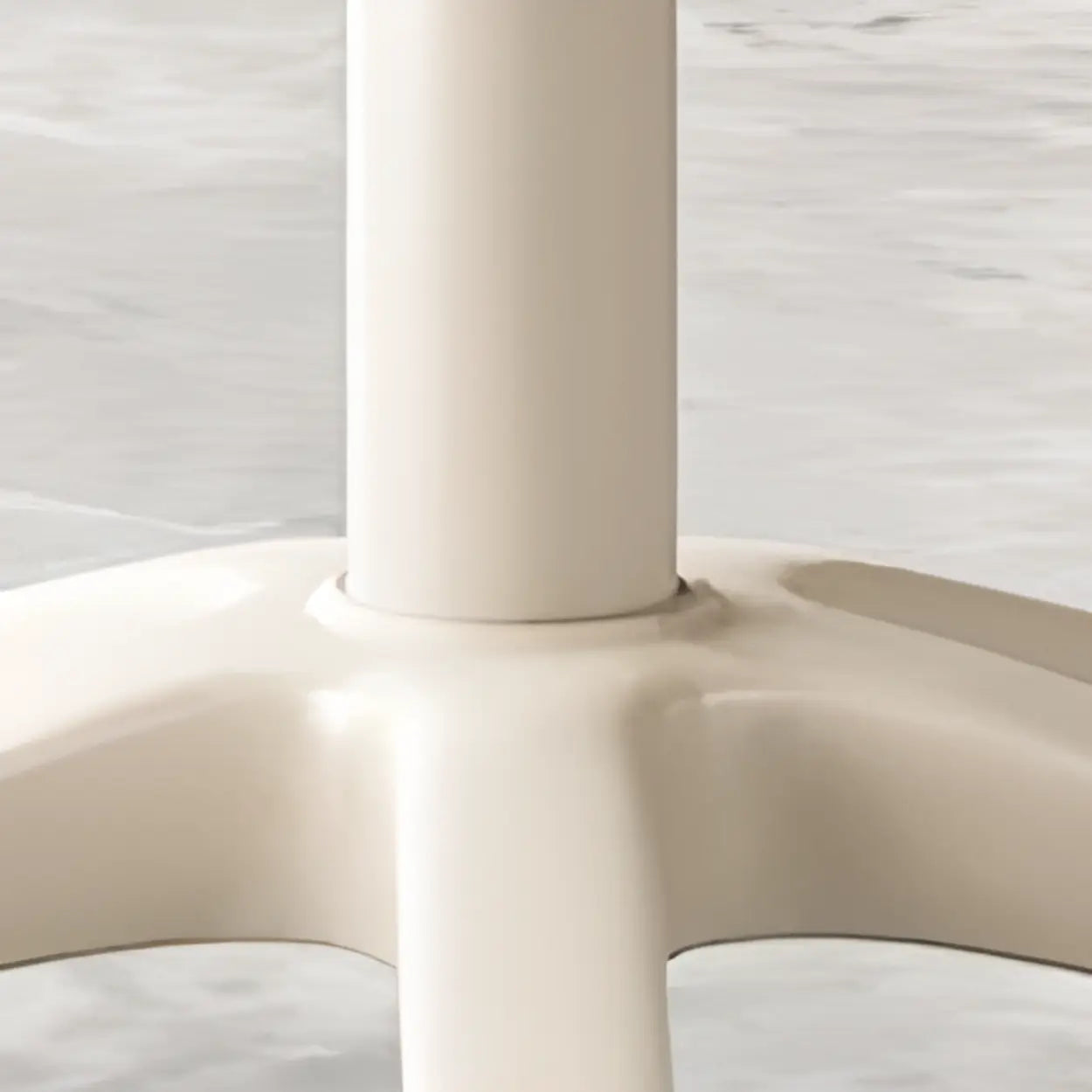 Round Leather Swivel Bar Stool on Wheels