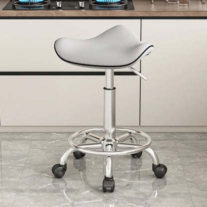 Modern stainless saddle gray bar & counter stools — Army Green